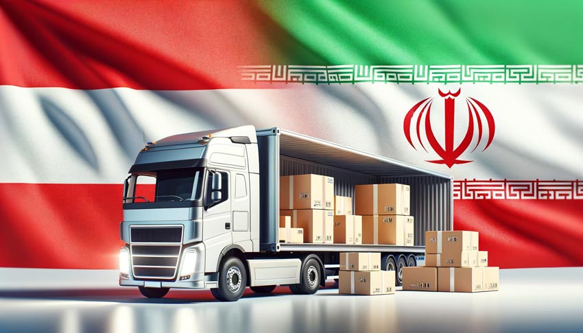 ارسال بار از اتریش به ایران