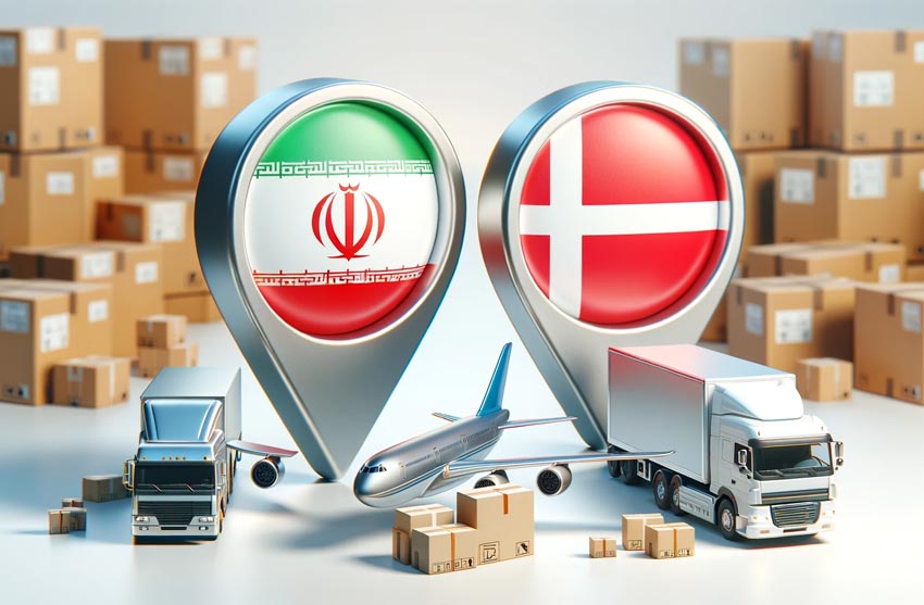 ارسال بار از دانمارک به ایران