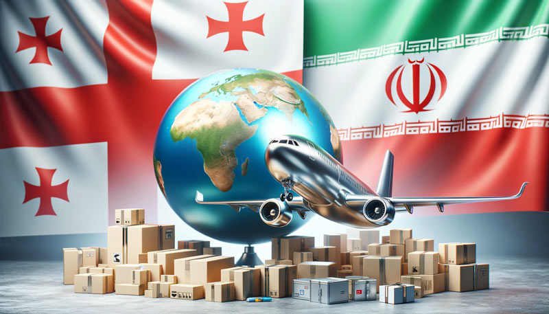 حمل بار هوایی از گرجستان به ایران